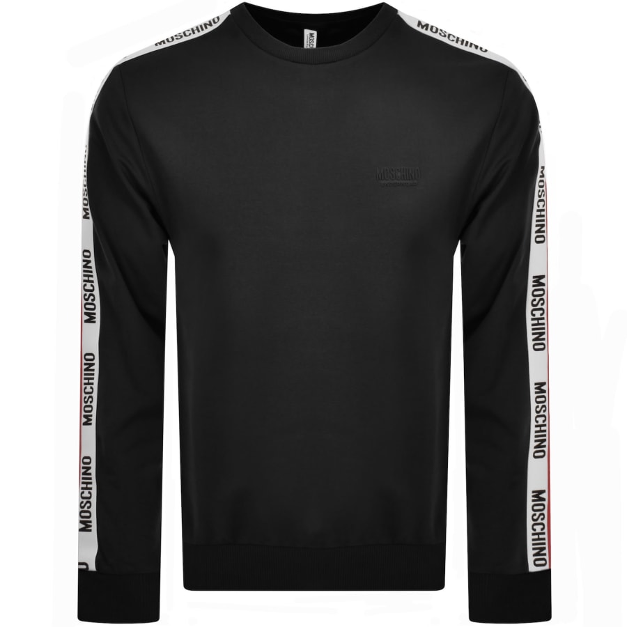 Moschino Tape Logo Sweatshirt Black | Mainline Menswear